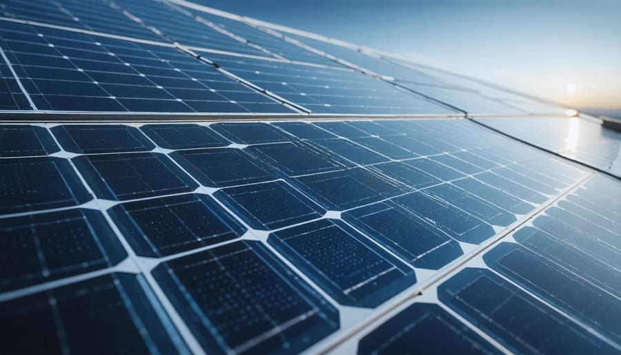 Person using smartphone app to review solar loan matching results and financing options